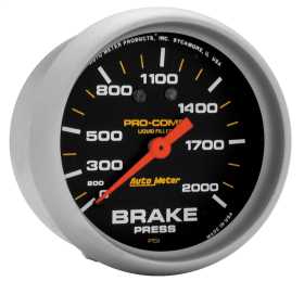 Pro-Comp™ Liquid-Filled Mechanical Brake Pressure Gauge